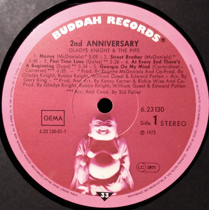 Gladys Knight And The Pips - 2nd Anniversary (LP, Album, RE)