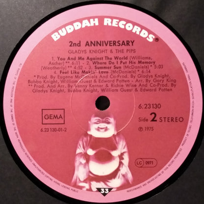 Gladys Knight And The Pips - 2nd Anniversary (LP, Album, RE)