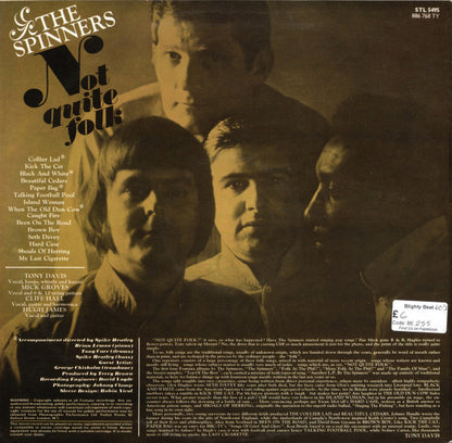 The Spinners : Not Quite Folk (LP, Album)