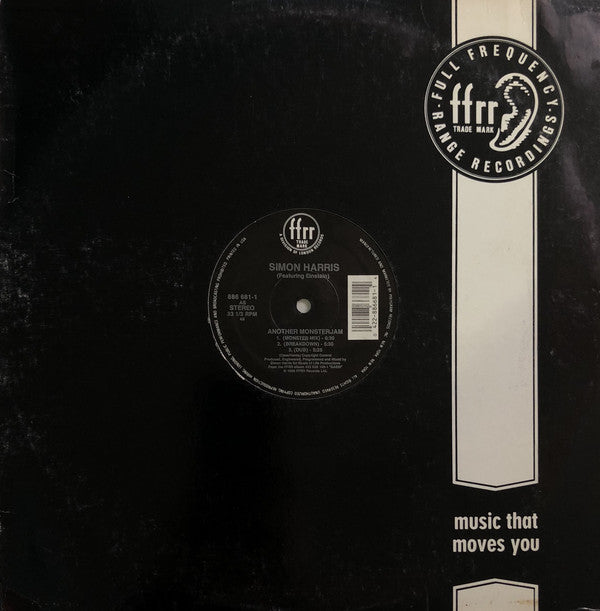 Simon Harris - Another Monster Jam / (I've Got Your) Pleasure Control (12")