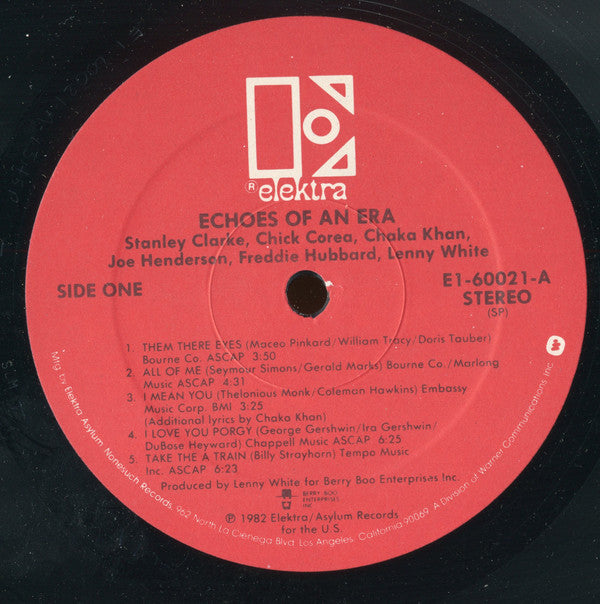 Chaka Khan / Freddie Hubbard / Joe Henderson / Chick Corea / Stanley Clarke / Lenny White : Echoes Of An Era (LP, Album)