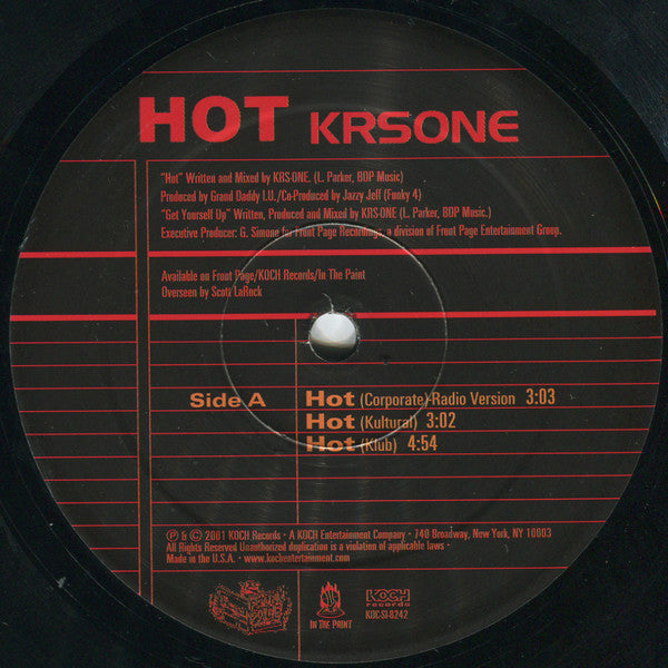 KRS-One : Hot (12")