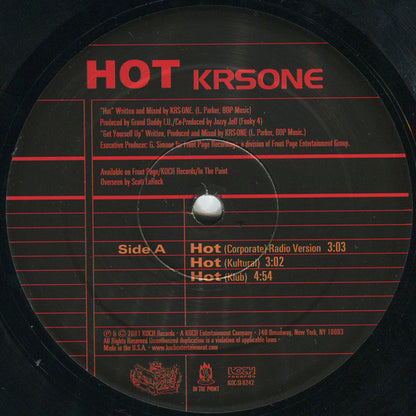 KRS-One : Hot (12")