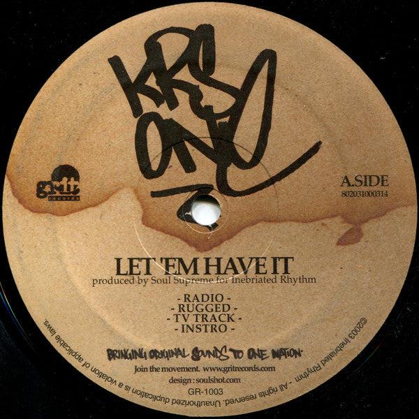 KRS-One - Let 'Em Have It / F*cked (12")
