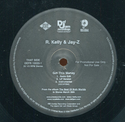 R. Kelly & Jay-Z : Take You Home With Me A.K.A. Body / Get This Money (12", Promo)