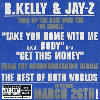 R. Kelly & Jay-Z : Take You Home With Me A.K.A. Body / Get This Money (12", Promo)