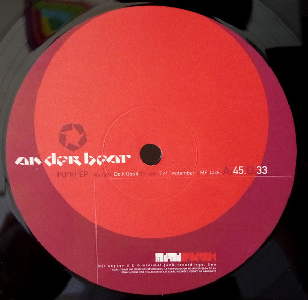 An Der Beat : Fu*k! EP (12", EP)