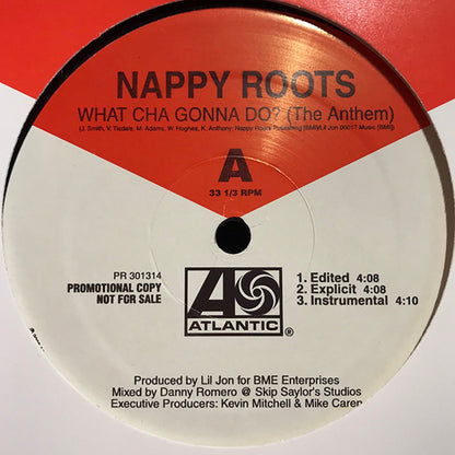 Nappy Roots : What Cha Gonna Do? (The Anthem) (12", Promo)