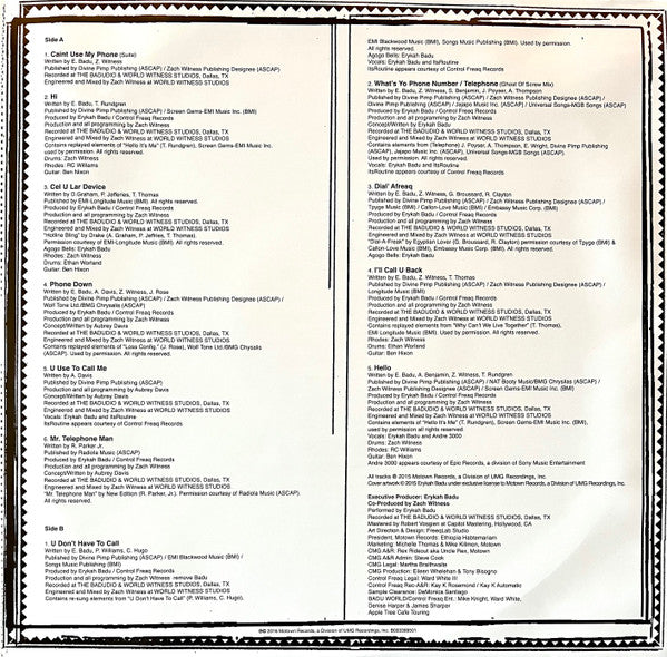 Erykah Badu - But You Caint Use My Phone (LP, Ltd, Mixtape, RE, Pur)