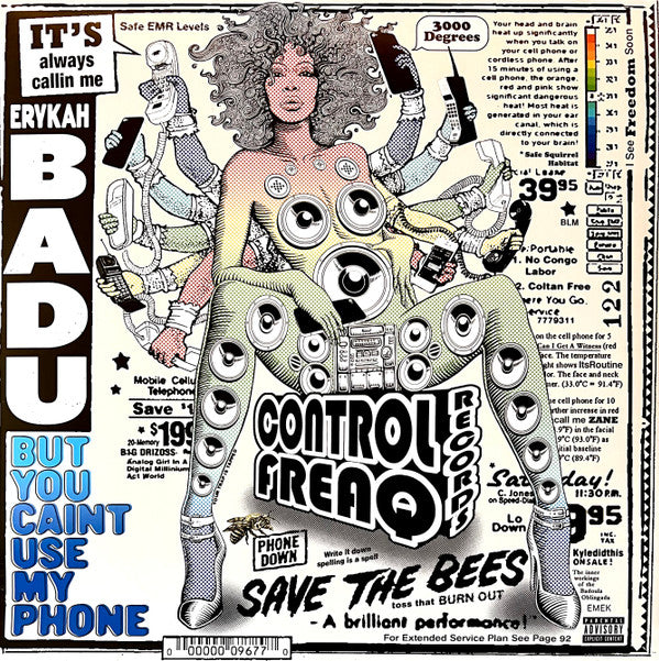 Erykah Badu - But You Caint Use My Phone (LP, Ltd, Mixtape, RE, Pur)