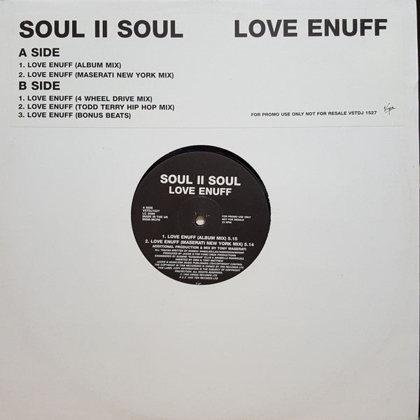 Soul II Soul : Love Enuff (12", Promo)