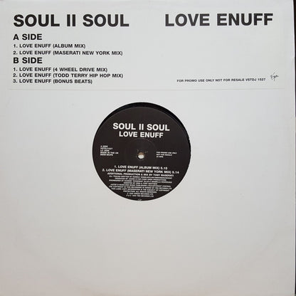Soul II Soul : Love Enuff (12", Promo)