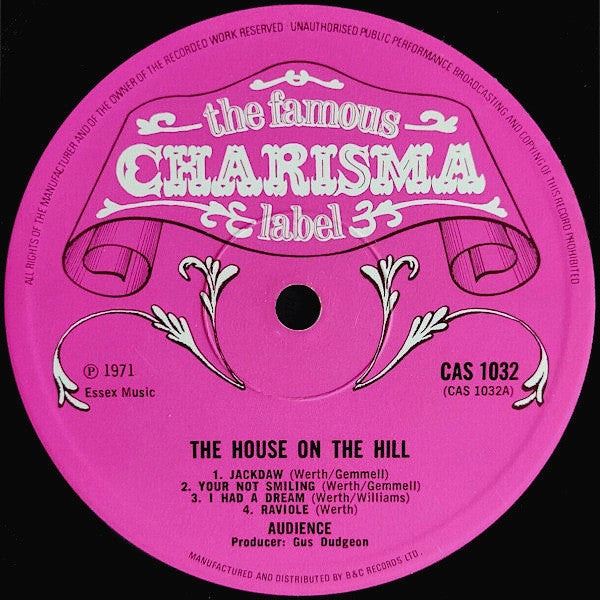 Audience (2) : The House On The Hill (LP, Album, Pin)