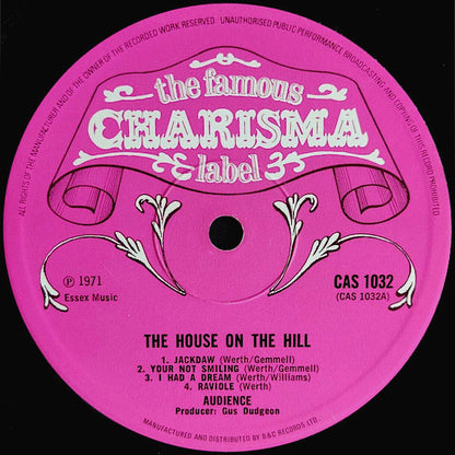 Audience (2) : The House On The Hill (LP, Album, Pin)