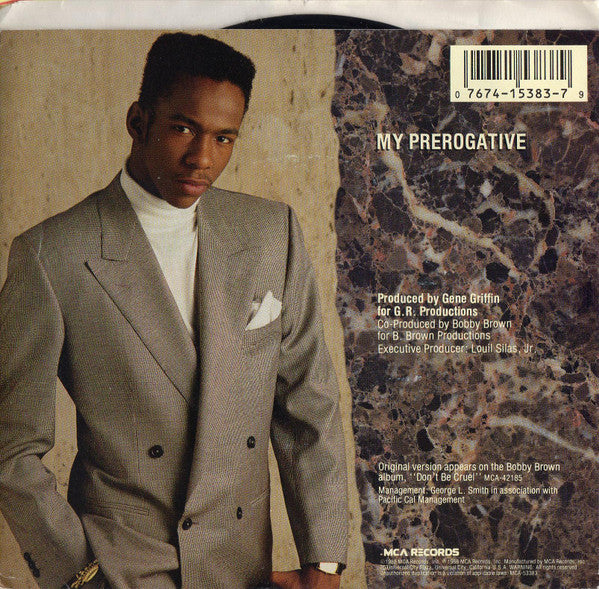 Bobby Brown : My Prerogative (7", Single, Pin)
