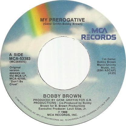 Bobby Brown : My Prerogative (7", Single, Pin)