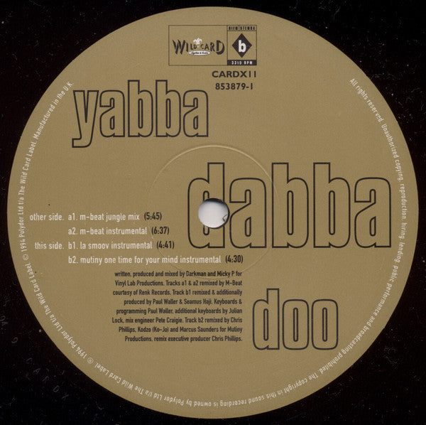 Darkman : Yabba Dabba Doo (12")