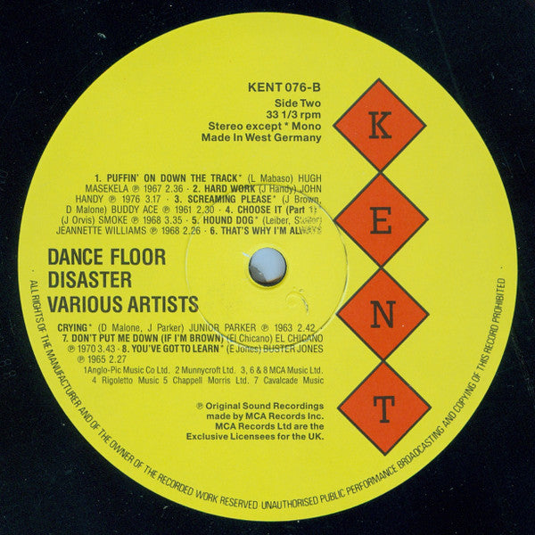 Various - Dance Floor Disaster (LP, Comp, Mono)
