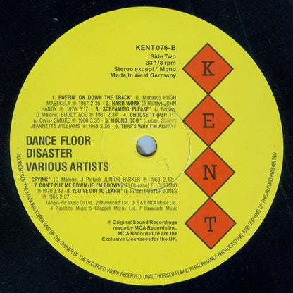 Various - Dance Floor Disaster (LP, Comp, Mono)
