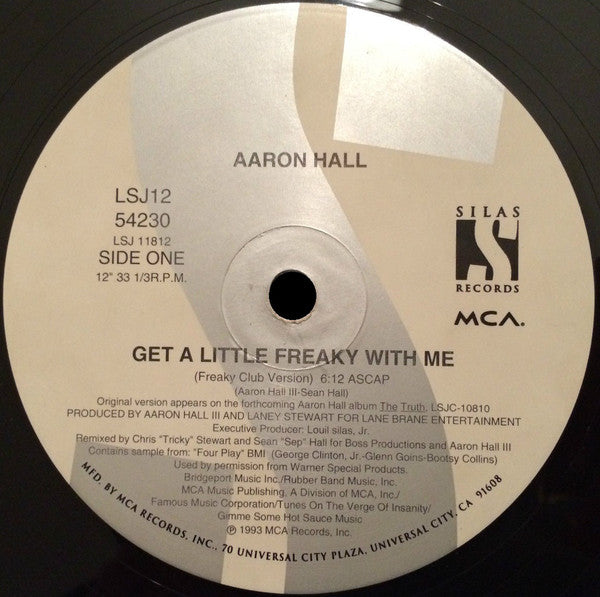 Aaron Hall : Get A Little Freaky With Me (12")