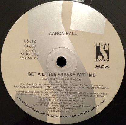 Aaron Hall : Get A Little Freaky With Me (12")