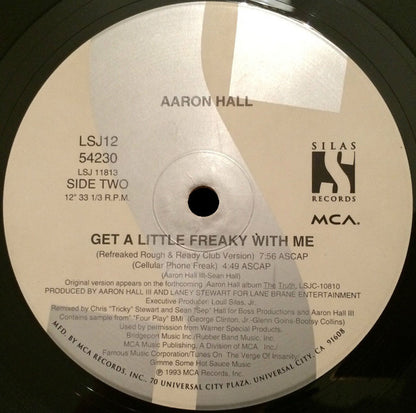 Aaron Hall : Get A Little Freaky With Me (12")