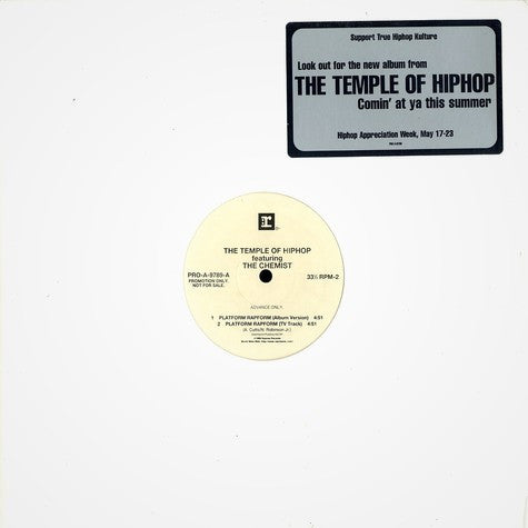 The Temple Of HipHop Featuring The Chemist (2) : Platform Rapform (12", Single, Promo)