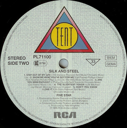 Five Star : Silk & Steel (LP, Album)