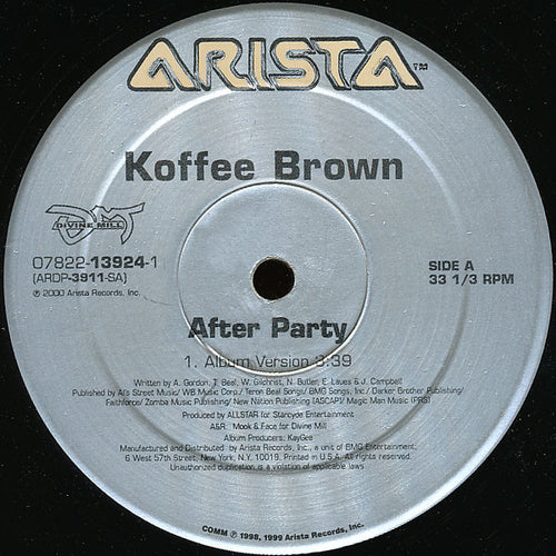 Koffee Brown : After Party (12")