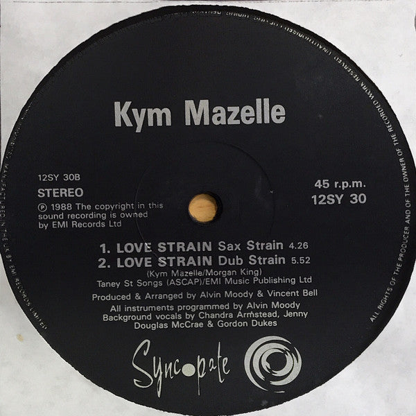 Kym Mazelle : Love Strain (12")