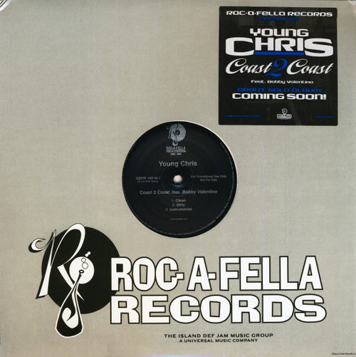 Young Chris Feat. Bobby Valentino  - Coast 2 Coast (12", Promo)