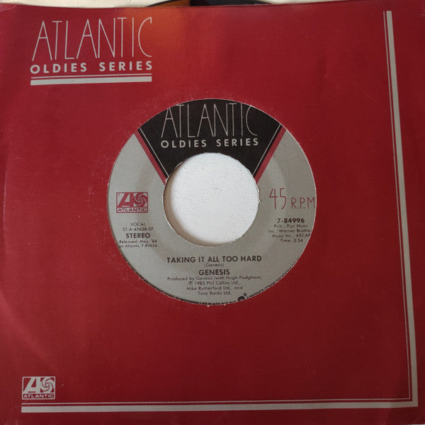 Genesis : Taking It All Too Hard / That's All (7", Single, SP )