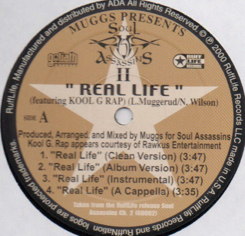 DJ Muggs, The Soul Assassins : Real Life (12")