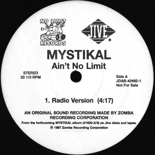 Mystikal - Ain't No Limit (12", Promo)