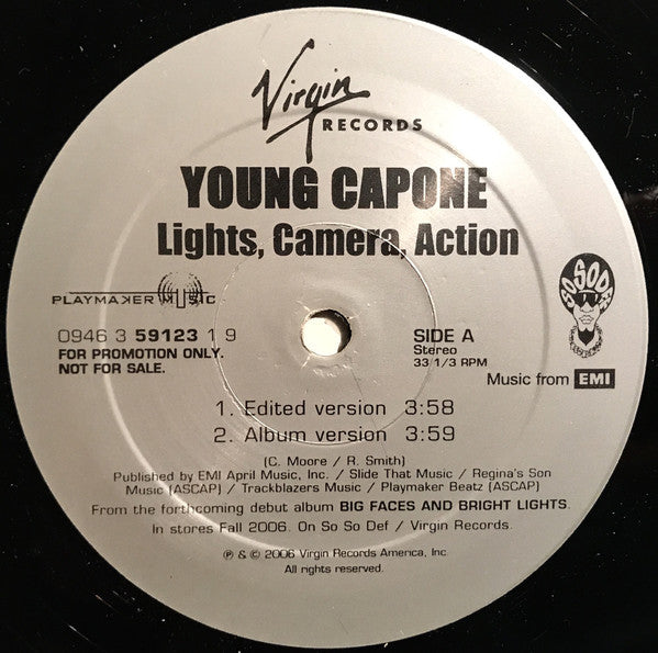 Young Capone - Lights, Camera, Action (12", Promo)