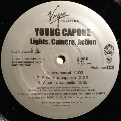 Young Capone - Lights, Camera, Action (12", Promo)