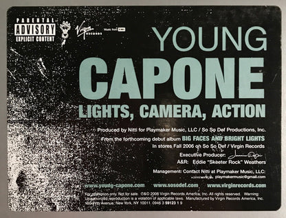 Young Capone - Lights, Camera, Action (12", Promo)