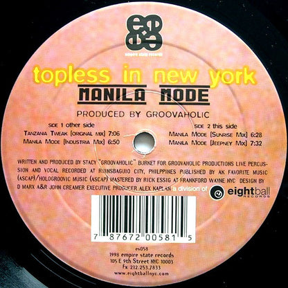 Topless In New York - Manila Mode (12")