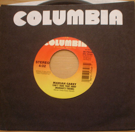 Mariah Carey : Can't Take That Away (Mariah's Theme) (7")