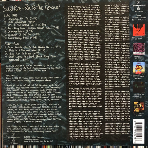 Sun Ra - Ra To The Rescue (LP, Album, RE, Gre)