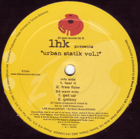 LHK - Urban Statik Vol.1 (12")