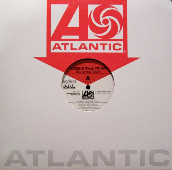 Webbie Featuring Trina - Bad Chick (Remix) (12", Promo)