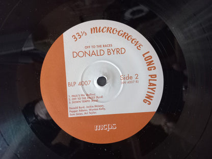 Donald Byrd : Off To The Races (LP, Album, Mono, Ltd, RE, RM, Unofficial, 180)