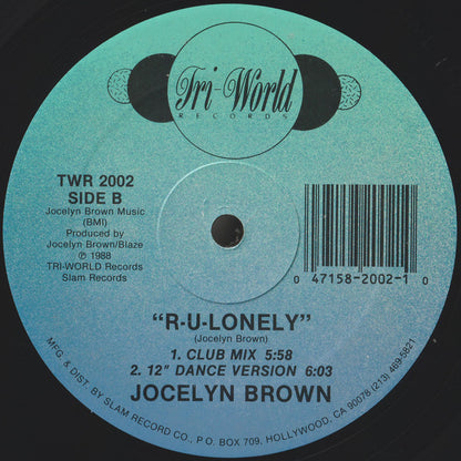 Jocelyn Brown : R-U-Lonely (12")
