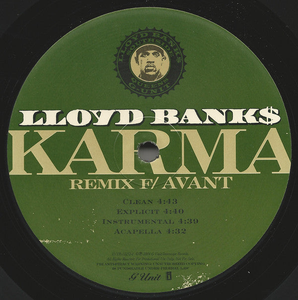Lloyd Banks : Karma (Remix) (12", Promo)