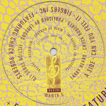 Fingers Inc. Featuring Chuck Roberts : Can You Feel It (12")
