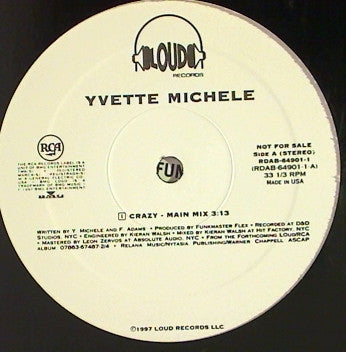 Yvette Michele - Crazy (12", Promo)