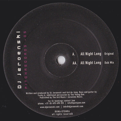 DJ Jeroenski - All Night Long (12")