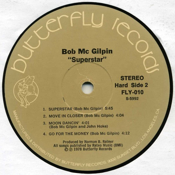 Bob McGilpin : Superstar (LP, Album, Gat)