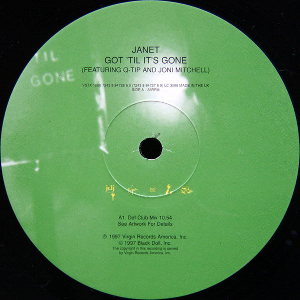 Janet* Featuring Q-Tip And Joni Mitchell - Got 'Til It's Gone (2x12", Single)